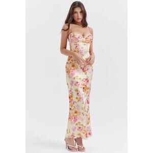 House of CB Josefina Ivory Floral Maxi Dress